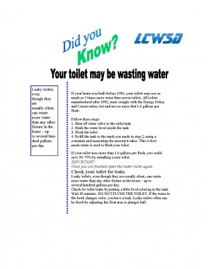 toilet conservation document